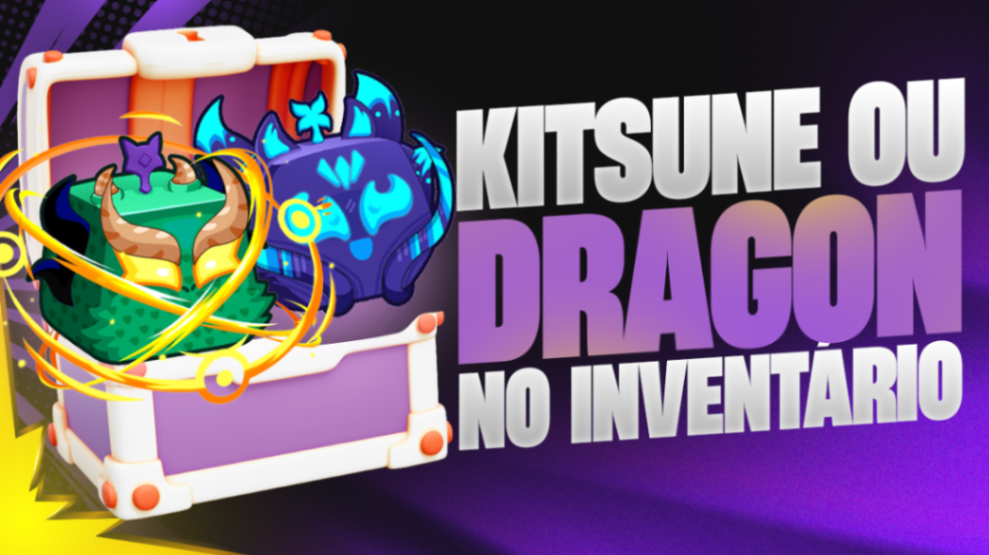 🦊🐲 KITSUNE OU DRAGON NO INVENTÁRIO 🔥 PROMOÇÃO